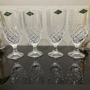 New Dublin Set Of Four Crystal Glasses